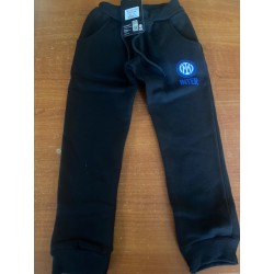 Pantaloni bimbo nero logato